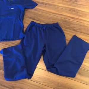 Figs scrub pants- S- Royal Blue